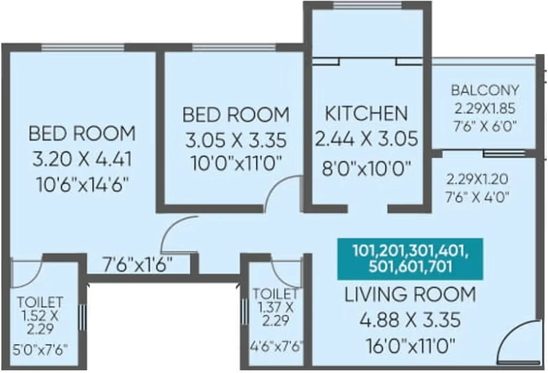 2 BHK Flat in ARP River Crest in Bhugaon, Pune - Image 904704