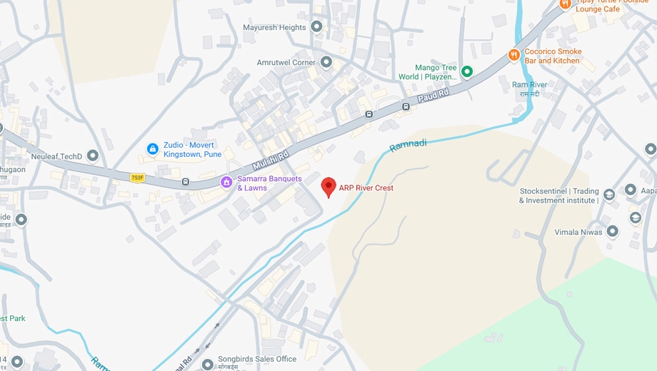 Location of ARP River Crest in Bhugaon, Pune - Image 372597