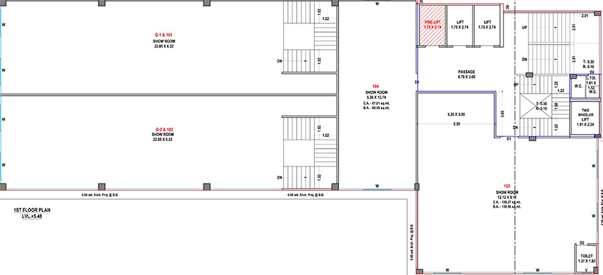 Floor Plan of Paccific Solitaire in Adajan, Surat - Image 372500