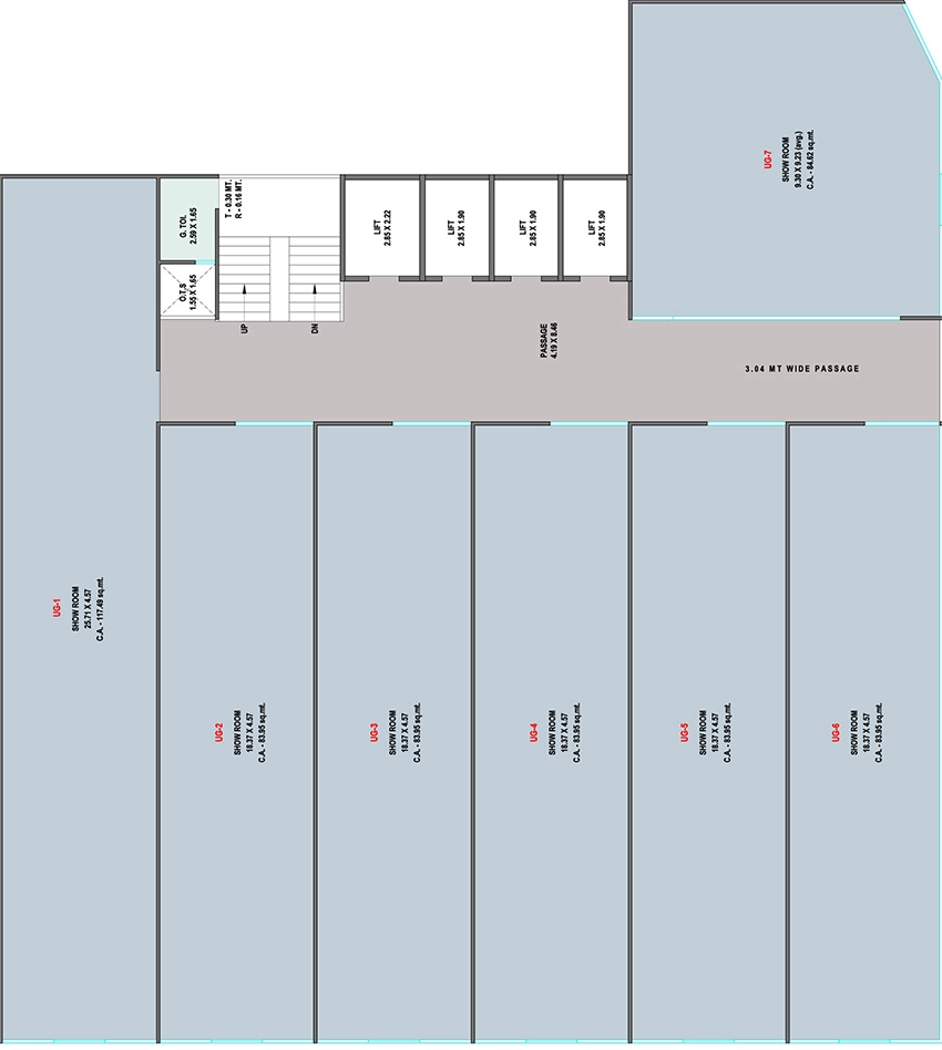 Floor Plan of Paccific Stellar in Adajan, Surat - Image 372519