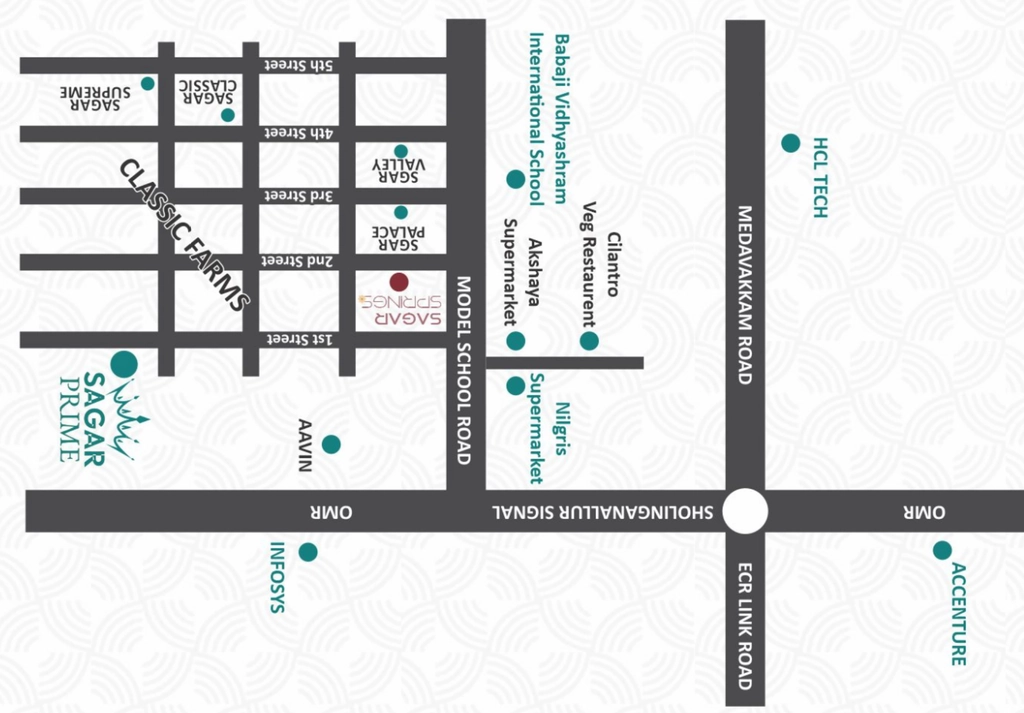 Location of Sagar Prime in Sholinganallur, Chennai - Image 372515