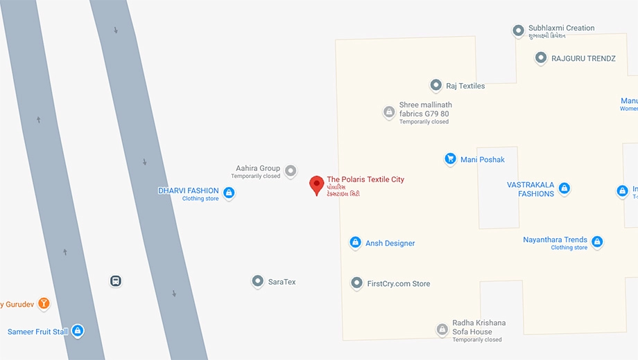 Location of Polaris Textile City in Magob, Surat - Image 372540