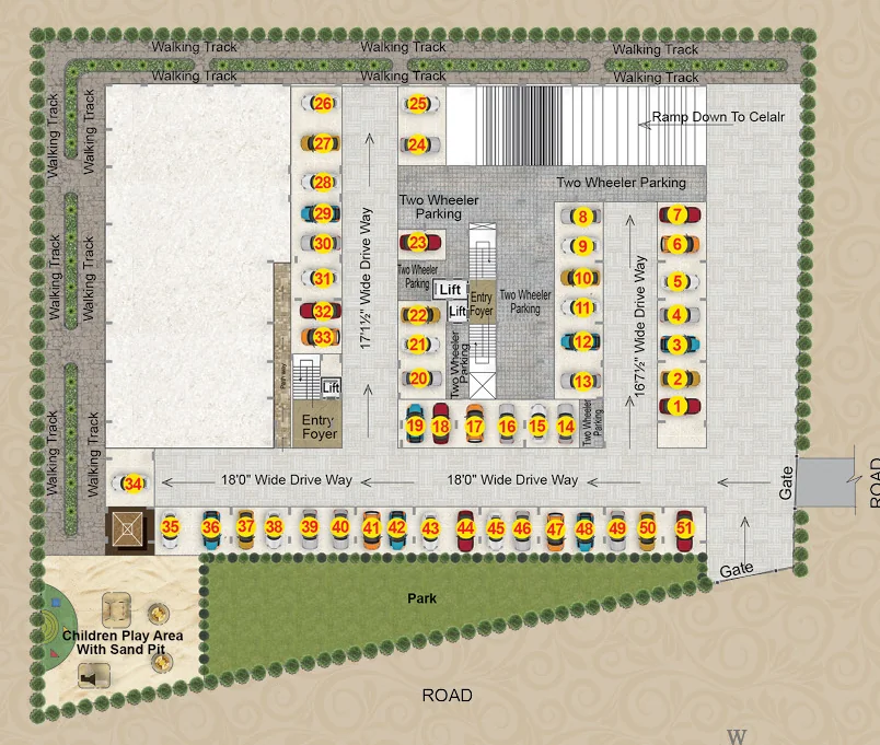Master Plan of PSR Venkatadri Residency in Balapur, Hyderabad - Image 372808