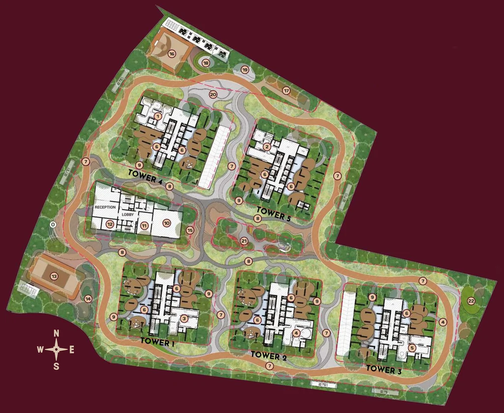 Master Plan of Raghava Cinq in Financial District, Hyderabad - Image 372844
