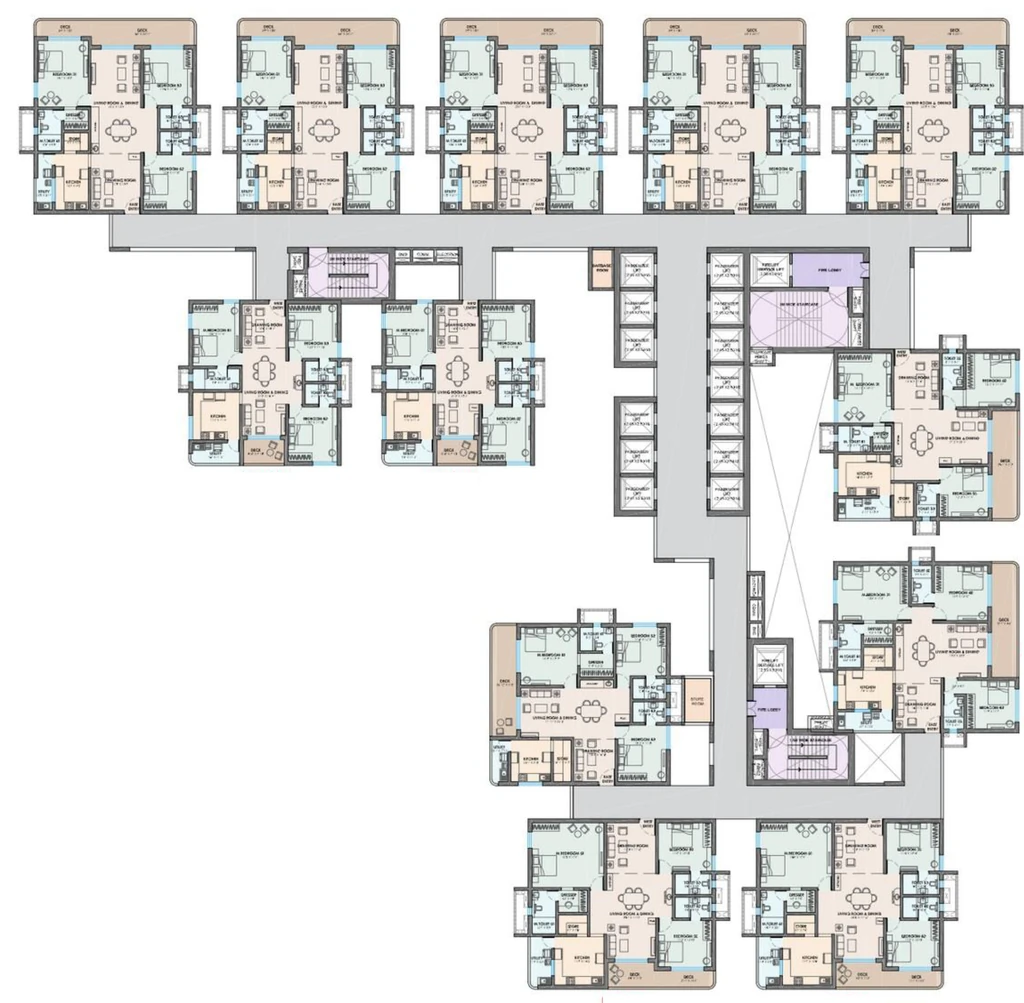 Floor Plan of Raghava Nova in Financial District, Hyderabad - Image 372856