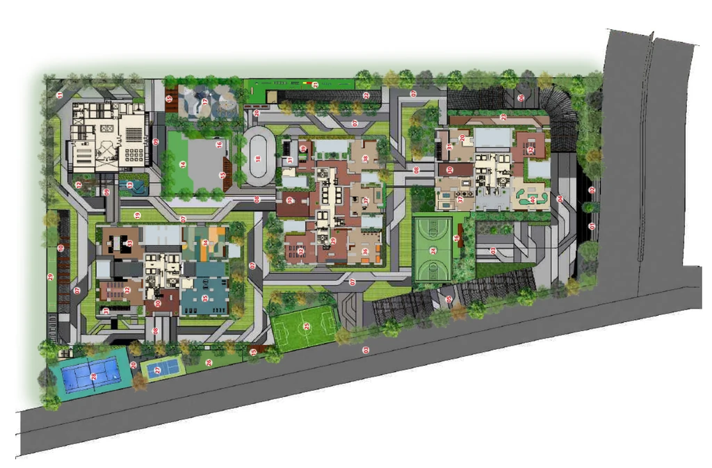 Master Plan of Rajapushpa Skyra in Kokapet, Hyderabad - Image 372870