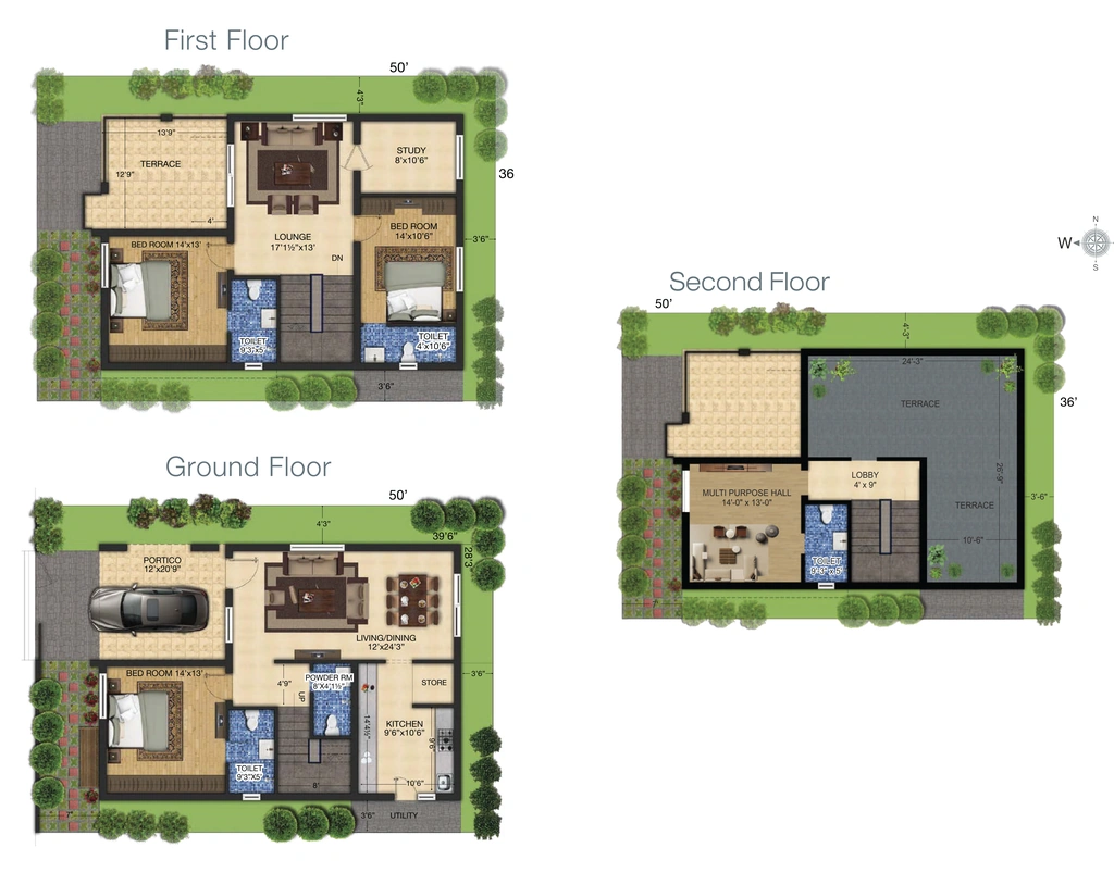 3 BHK House/Villa in Red Rose Valley in Mamidpally, Hyderabad - Image 904843