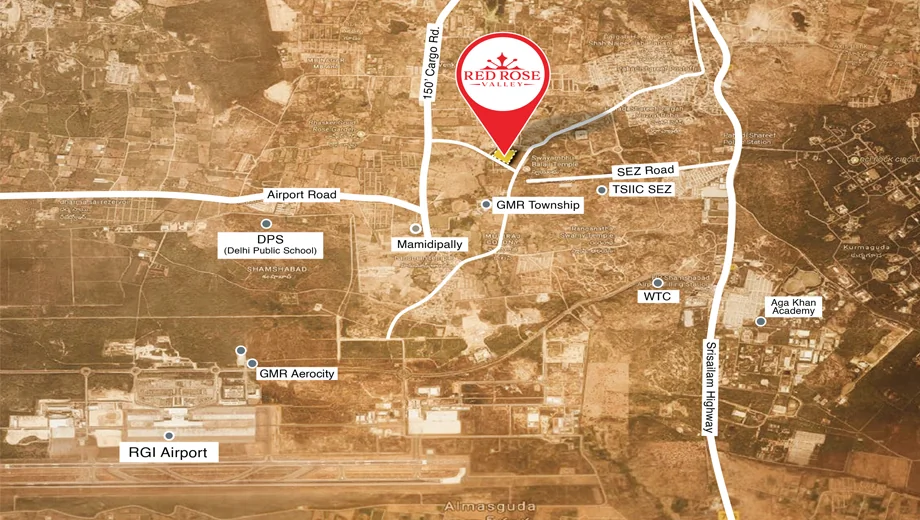 Location of Red Rose Valley in Mamidpally, Hyderabad - Image 372886