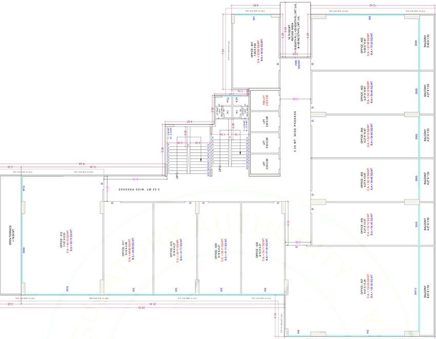 Floor Plan of Pragati Inspire in Mota Varachha, Surat - Image 372587