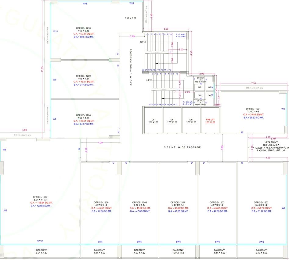 Floor Plan of Pragati Inspire in Mota Varachha, Surat - Image 372589