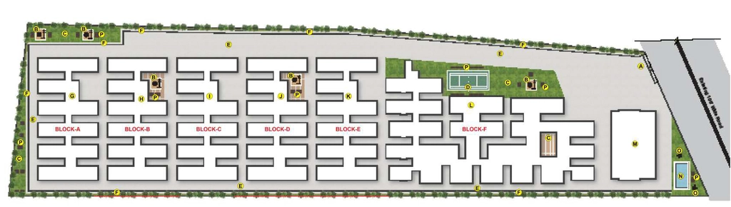 Master Plan of Skyline Homes in Adibatla, Hyderabad - Image 372864