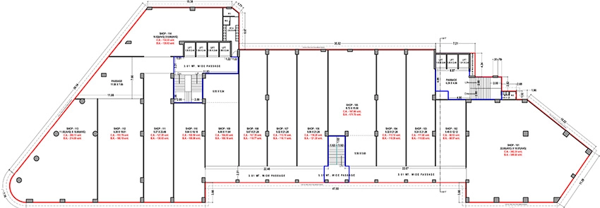 Floor Plan of Prayosha Crown in Dindoli, Surat - Image 372623