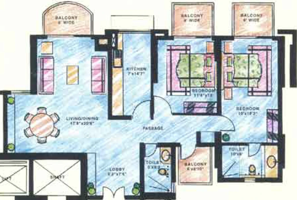 2 BHK Flat in DLF Richmond Park in Sector 43, Gurgaon - Image 905680