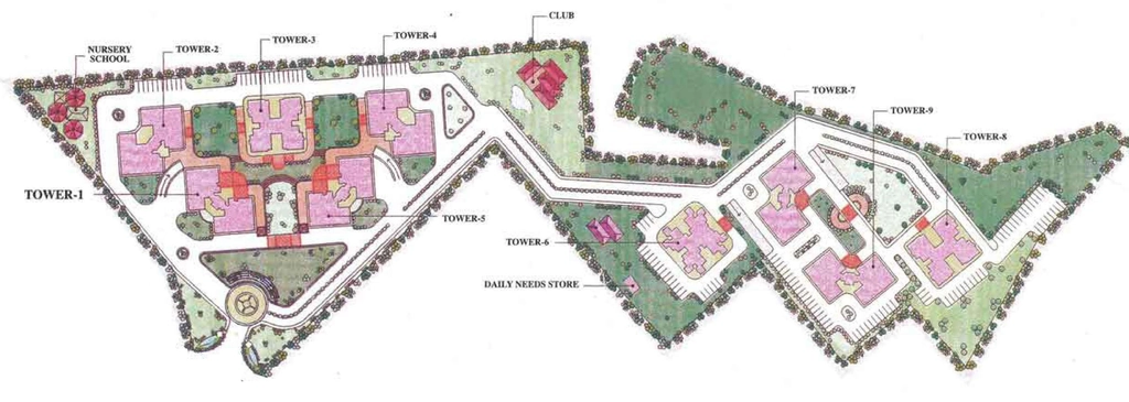 Master Plan of Ansal Sushant Apartments in Sushant Lok 1, Gurgaon - Image 374619