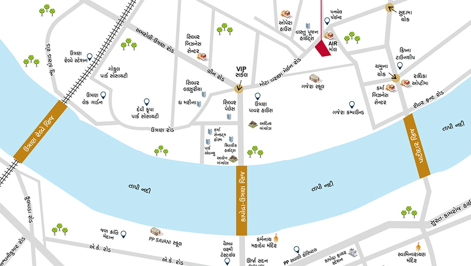 Location of Raghuraj Lifeline in Uttran, Surat - Image 372632
