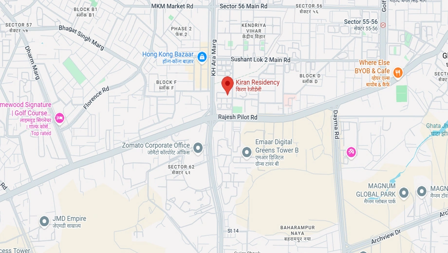 Location of CGHS Kiran Residency in Sector 56, Gurgaon - Image 374650