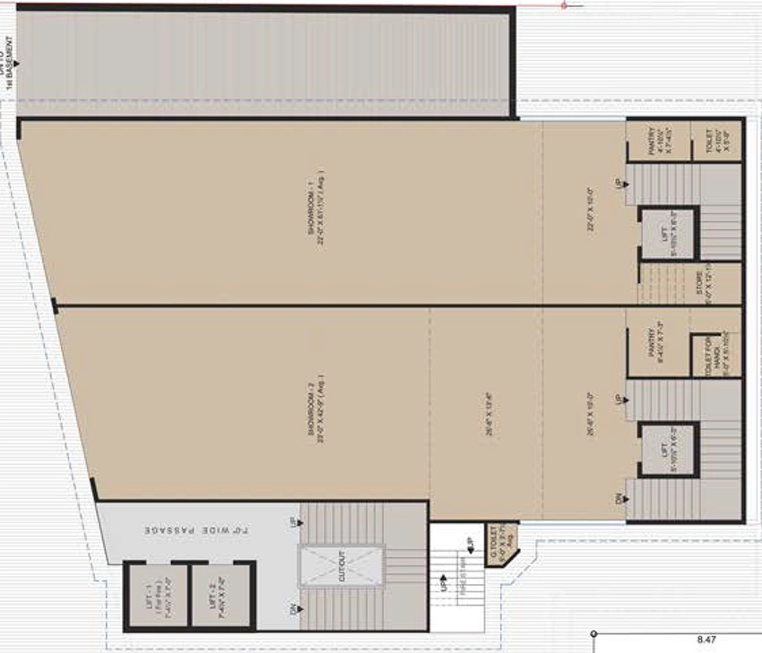 Floor Plan of Rajhans Aron in Athwa, Surat - Image 372652