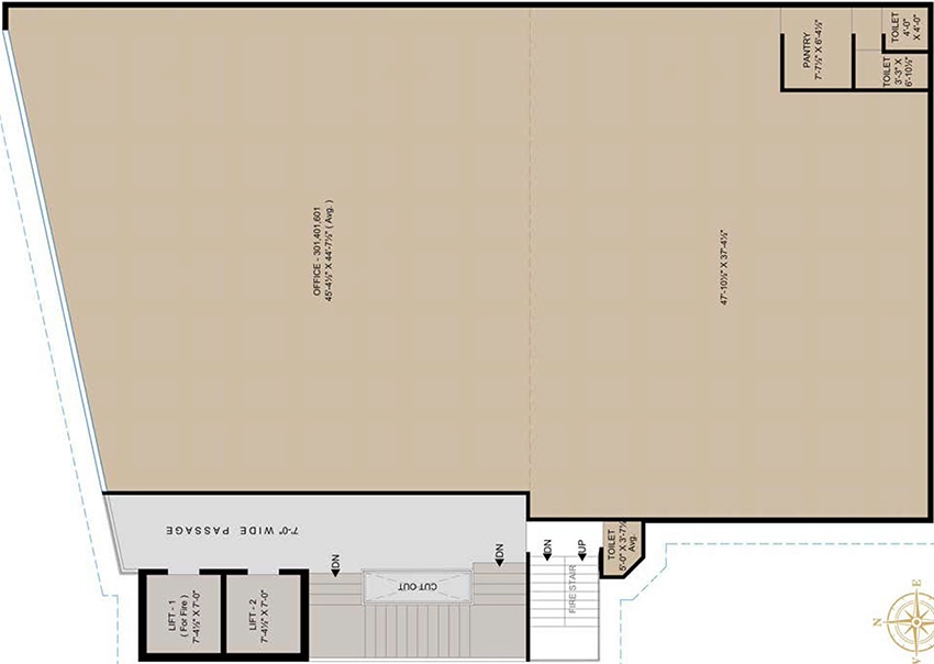 Floor Plan of Rajhans Aron in Athwa, Surat - Image 372651