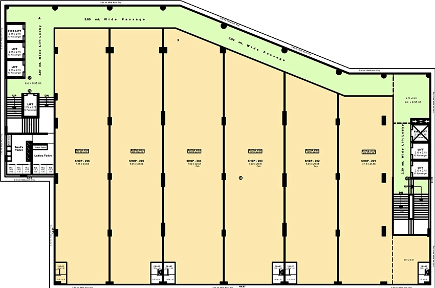 Floor Plan of Rajhan Flamingo in Katargam, Surat - Image 372669