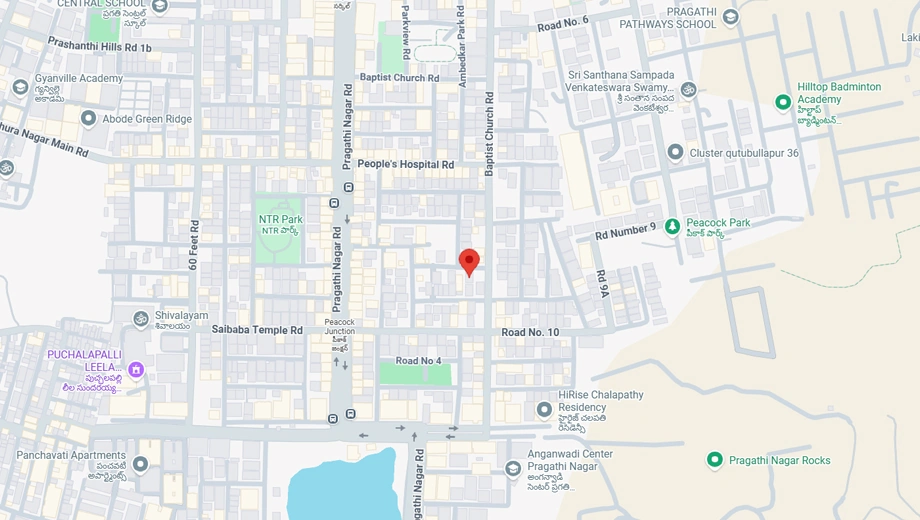 Location of SVK Residency in Pragathi Nagar, Hyderabad - Image 374584