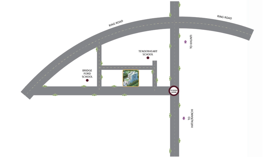Location of Anandi Status in Tupudana, Ranchi - Image 372752
