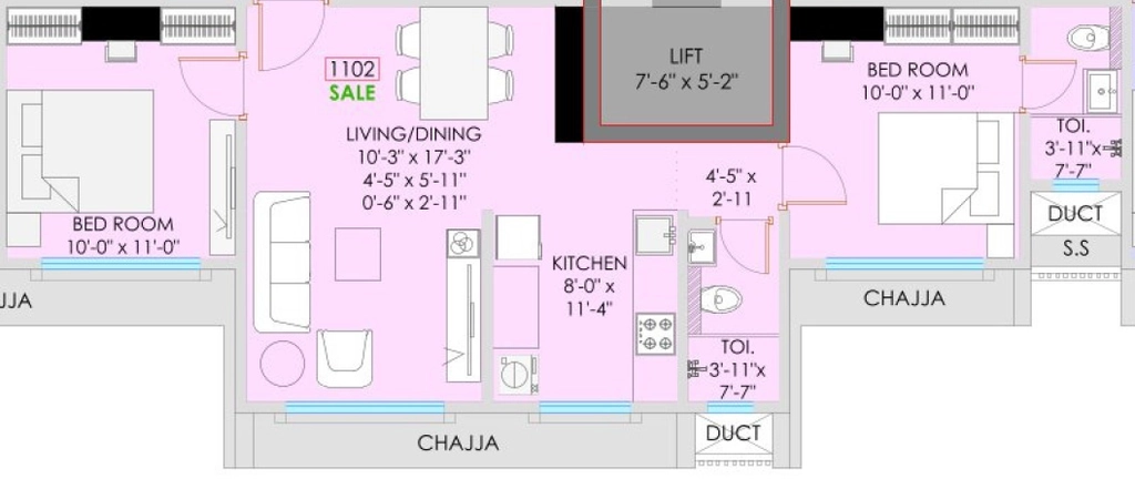 2 BHK Flat in TGV Alfa CHSL in Borivali West, Mumbai - Image 904807