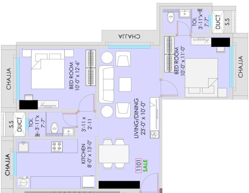 2 BHK Flat in TGV Alfa CHSL in Borivali West, Mumbai - Image 904808