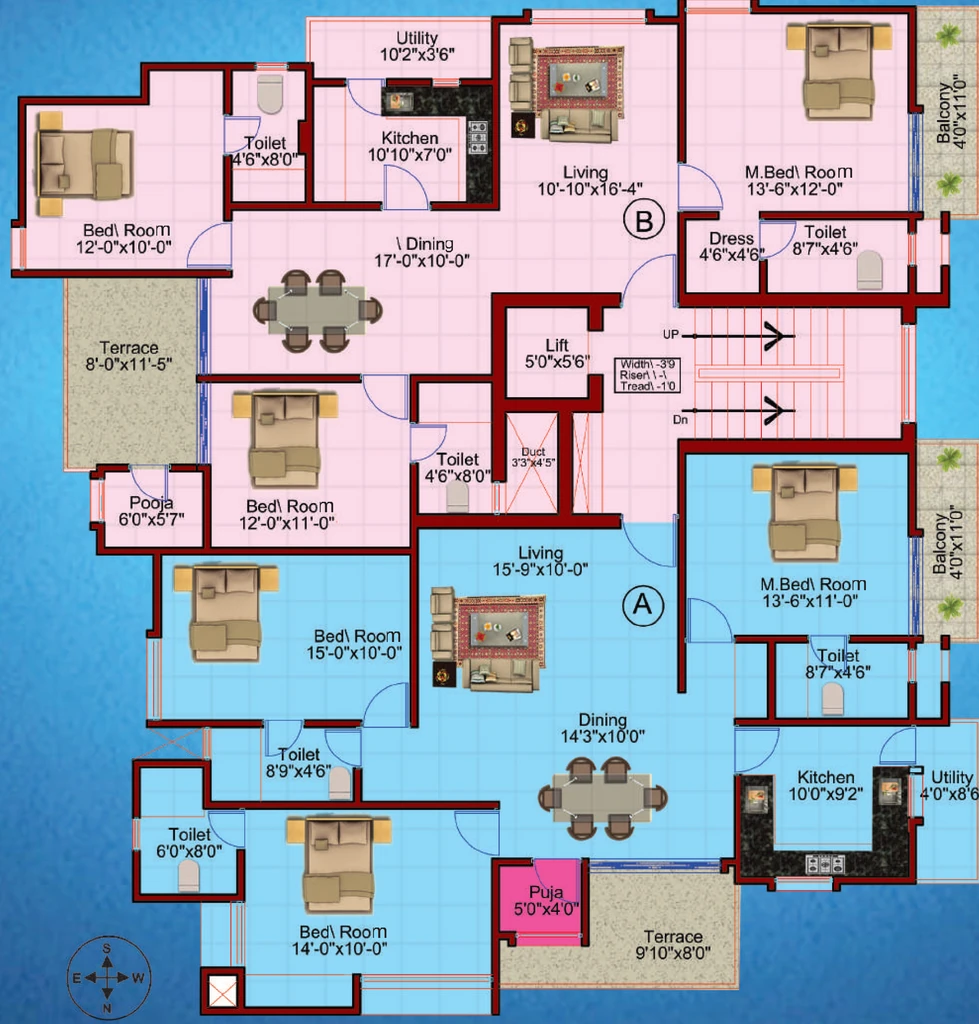 Floor Plan of Ganpati Enclave in Bariatu, Ranchi - Image 372777