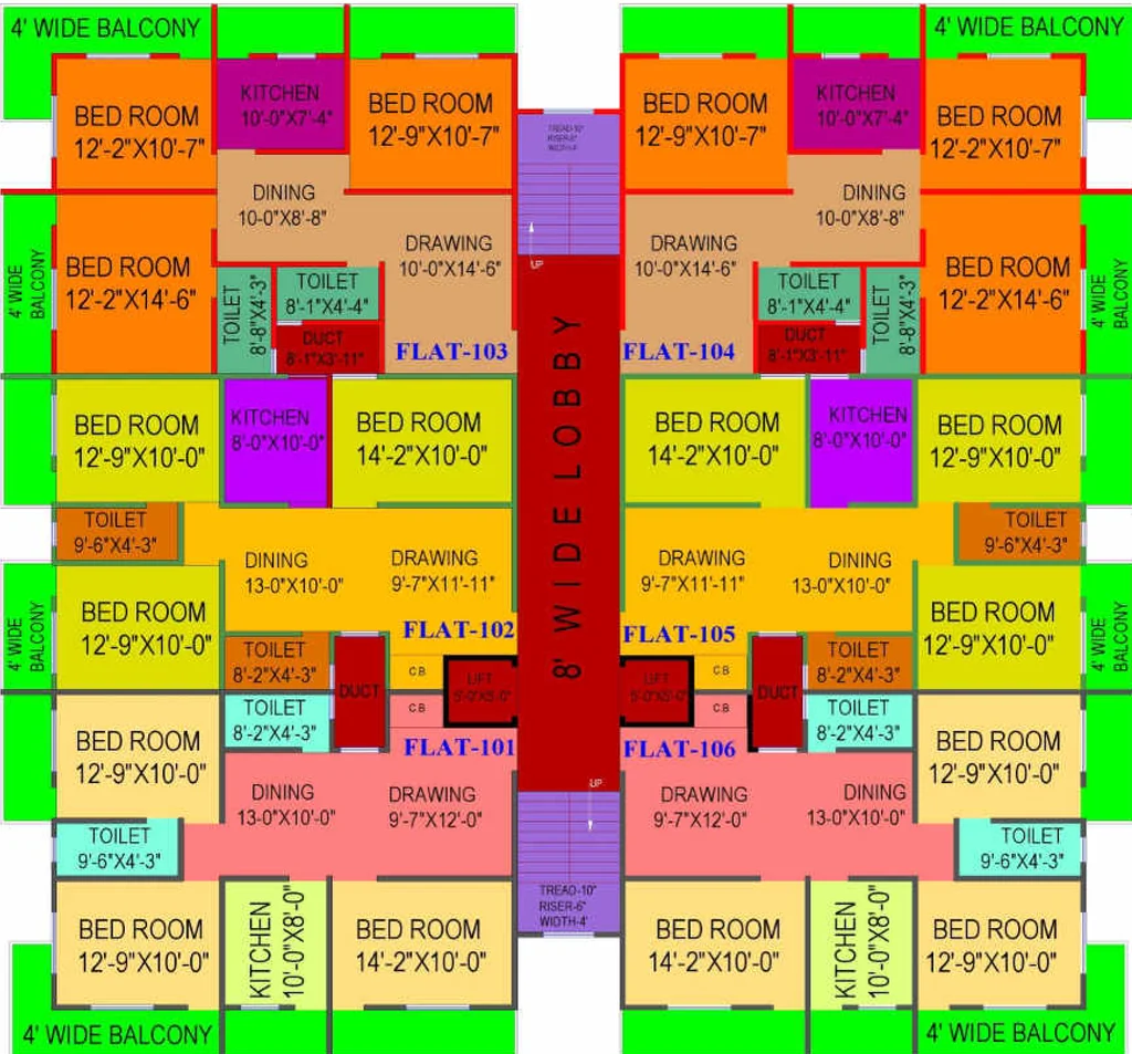 Floor Plan of Motyl Sriram Garden in Hatia, Ranchi - Image 372913