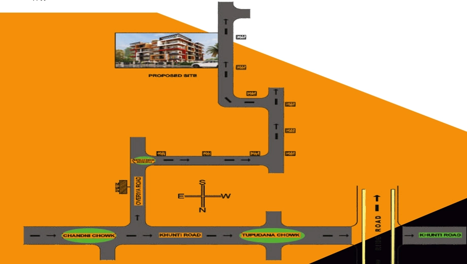 Location of Motyl Sriram Garden in Hatia, Ranchi - Image 372912