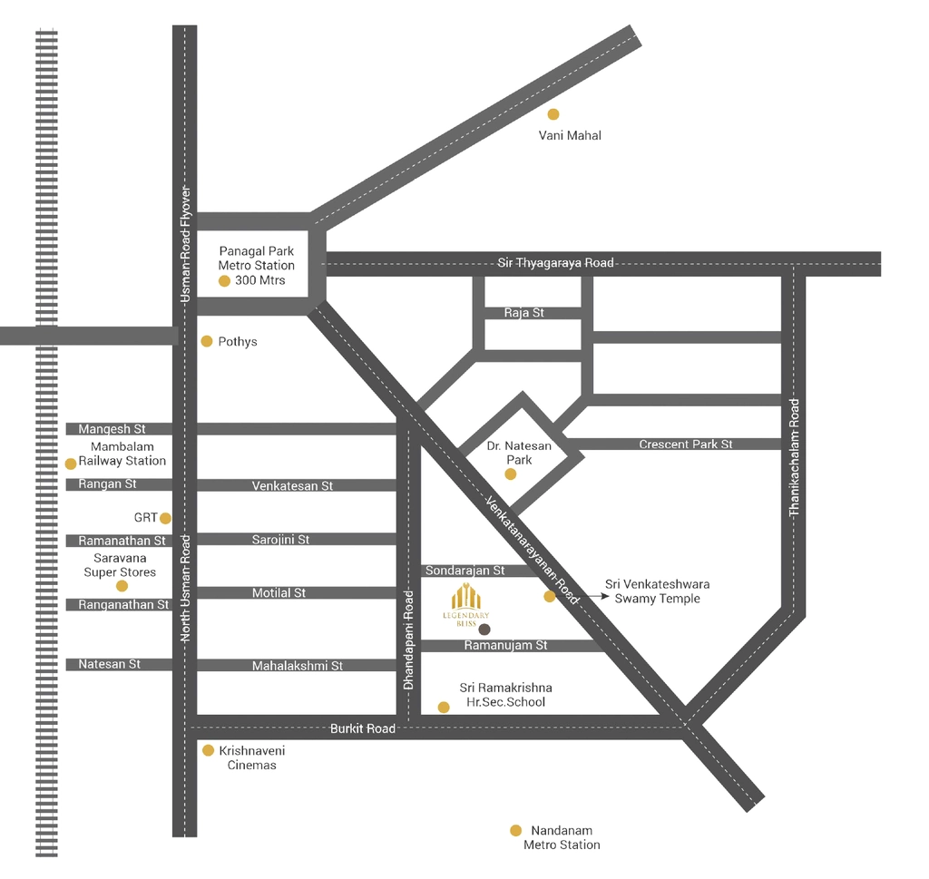 Location of Legendary Bliss in T Nagar, Chennai - Image 372948