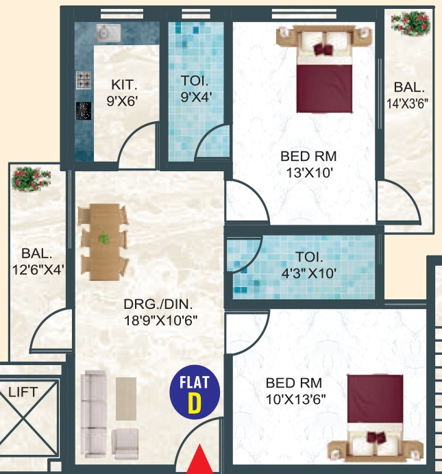 2 BHK Flat in Pawani Muskan Enclave in Pundag, Ranchi - Image 904867