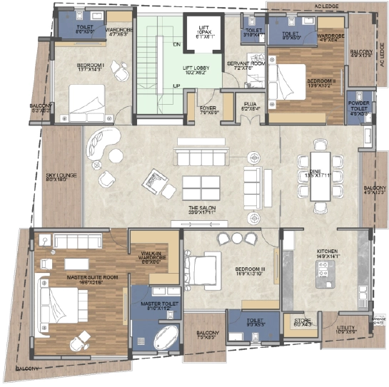 4 BHK Flat in Legendary Marvel in Chetpet, Chennai - Image 904885