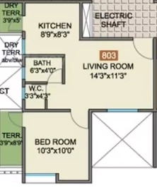 1 BHK Flat in Parin Empire in Dhayari, Pune - Image 905188