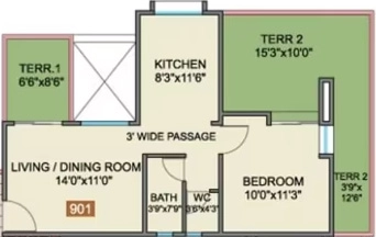1 BHK Flat in Parin Empire in Dhayari, Pune - Image 905189