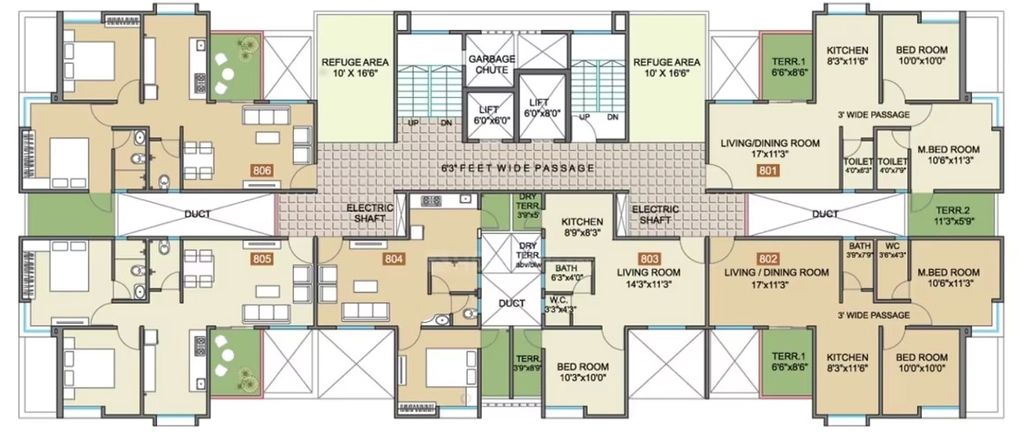 Floor Plan of Parin Empire in Dhayari, Pune - Image 373595