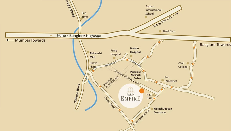 Location of Parin Empire in Dhayari, Pune - Image 373593