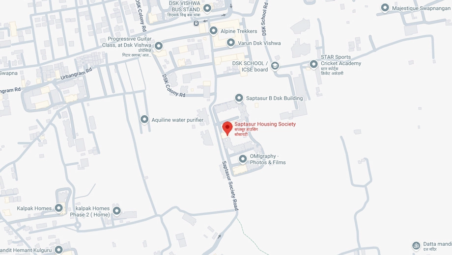 Location of DSK Saptasur in Dhayari, Pune - Image 373604