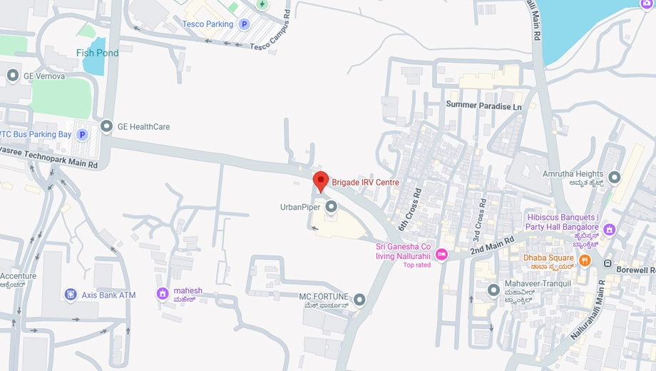 Location of Brigade IRV Centre in Hoodi, Bangalore - Image 373038