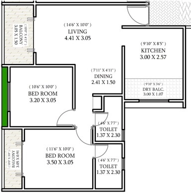 2 BHK Flat in Chopra Awadh Nagari in Pimpri Chinchwad, Pune - Image 908596