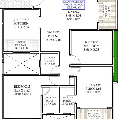 3 BHK Flat in Chopra Awadh Nagari in Pimpri Chinchwad, Pune - Image 908597