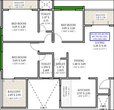 3 BHK Flat in Chopra Awadh Nagari in Pimpri Chinchwad, Pune - Image 908598