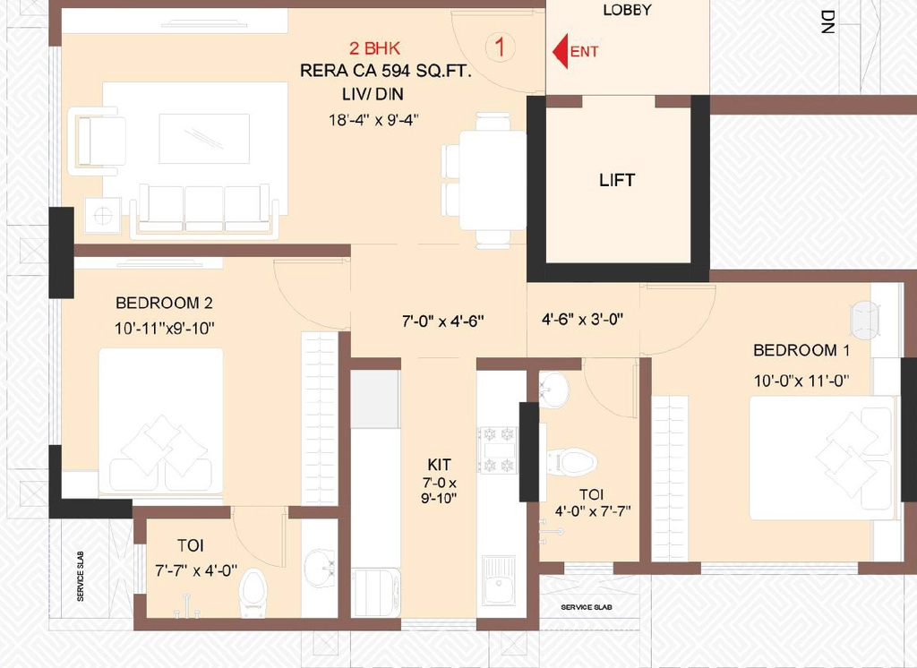 2 BHK Flat in Ami One in Borivali West, Mumbai - Image 904917