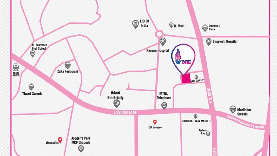 Location of Ami One in Borivali West, Mumbai - Image 373077