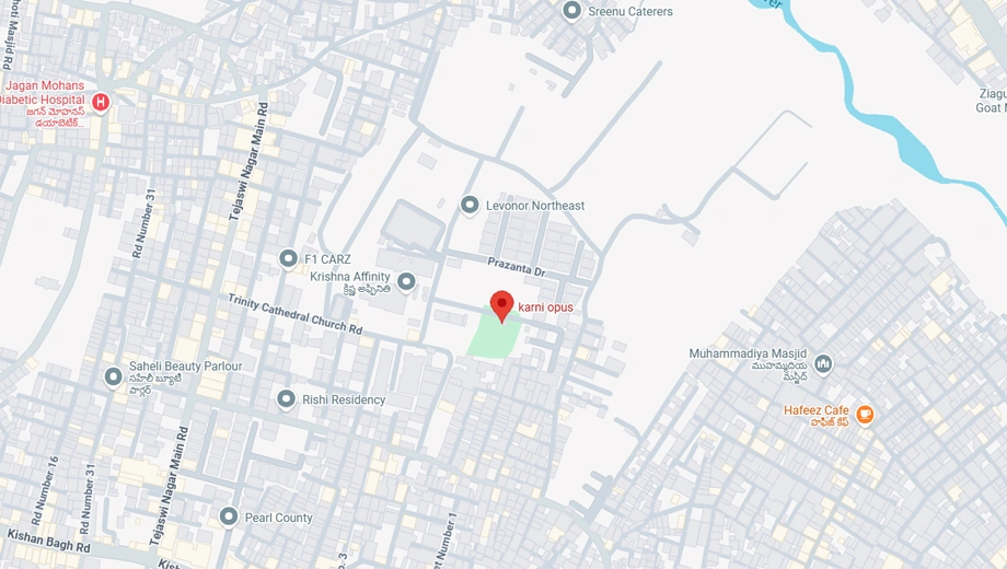 Location of Karni Opus in Attapur, Hyderabad - Image 373657