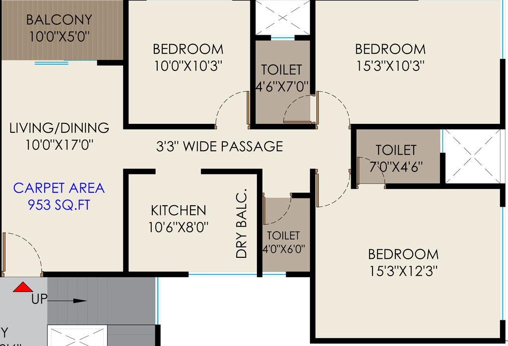 3 BHK Flat in Suyog Siyona in Kiwale, Pune - Image 908615