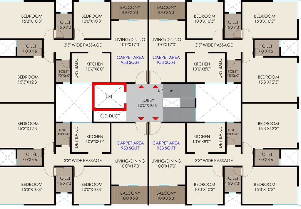Floor Plan of Suyog Siyona in Kiwale, Pune - Image 381288