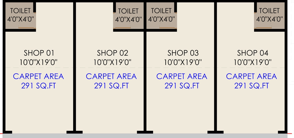 Floor Plan of Commercial Suyog Siyona in Kiwale, Pune - Image 381294