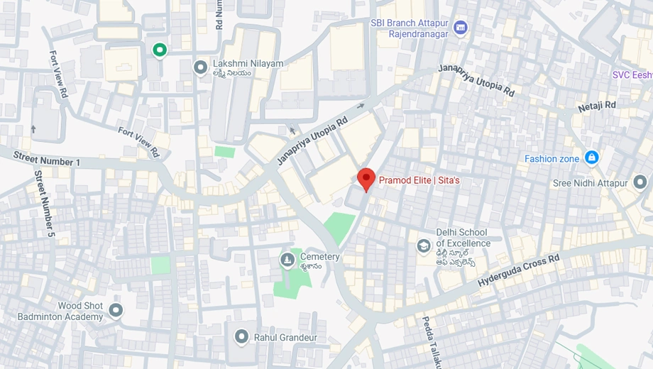 Location of Sita Pramod Elite in Attapur, Hyderabad - Image 373894