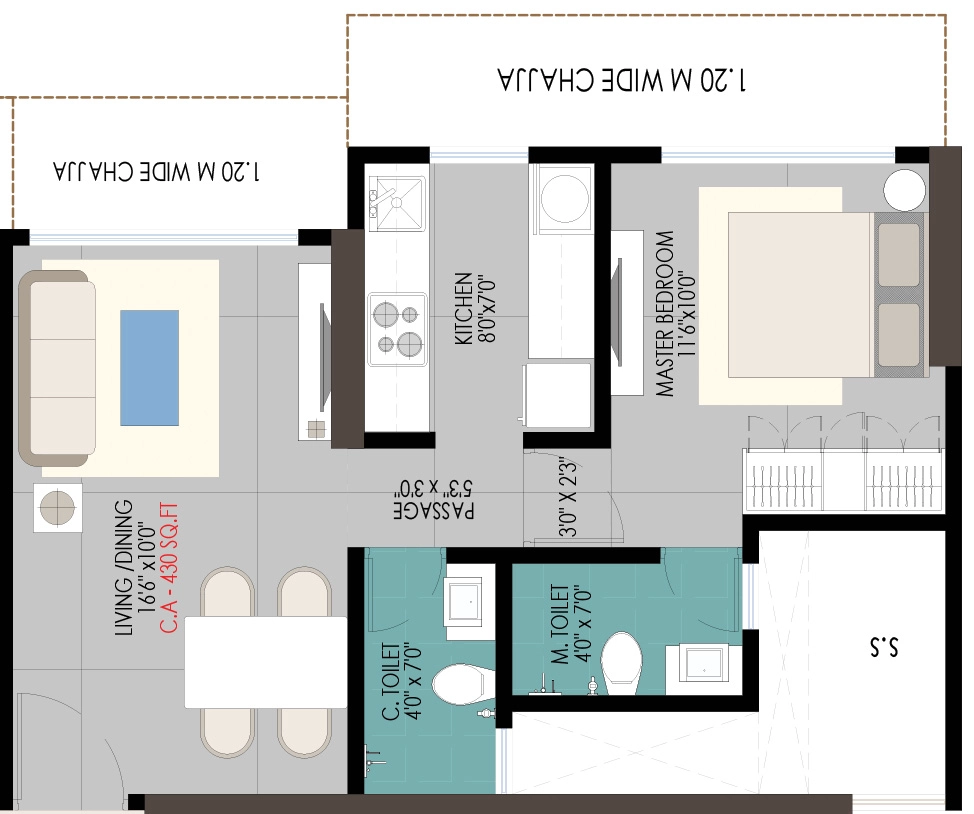 1 BHK Flat in Shivani Rudram in Kandivali West, Mumbai - Image 905152